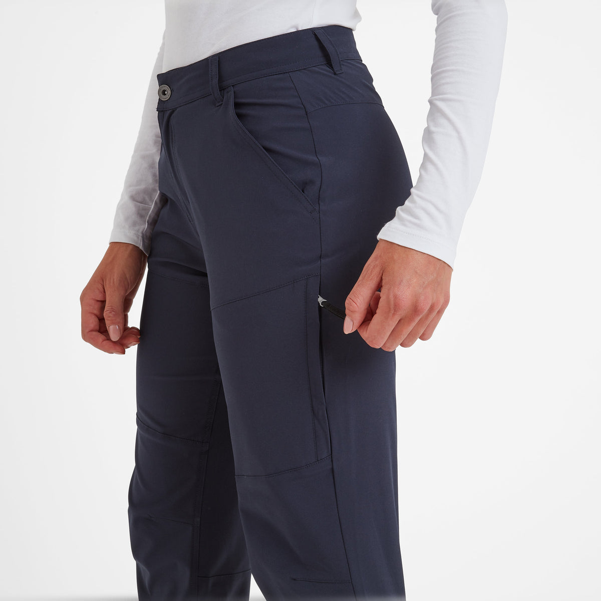 Denver Womens Walking Trousers Long - Navy