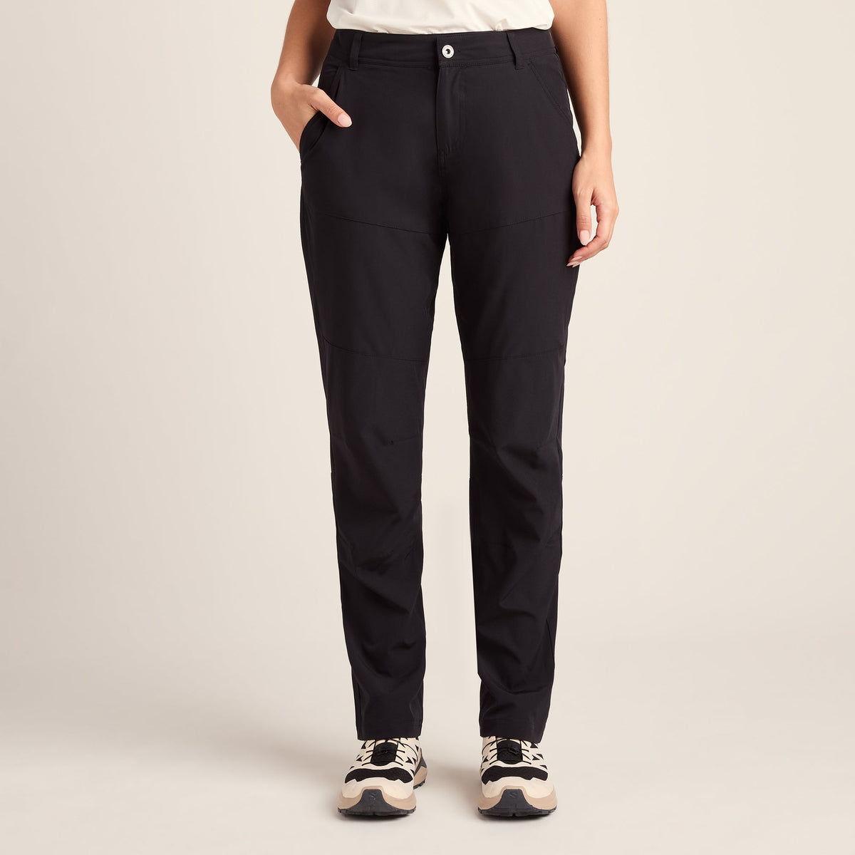 Denver Womens Walking Trousers Short - Black