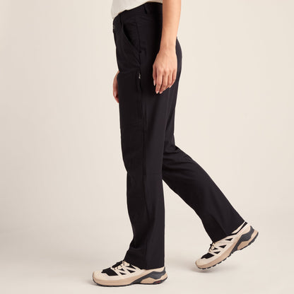 Denver Womens Walking Trousers Short - Black