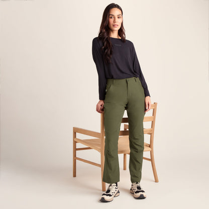 Denver Womens Walking Trousers Regular - Khaki