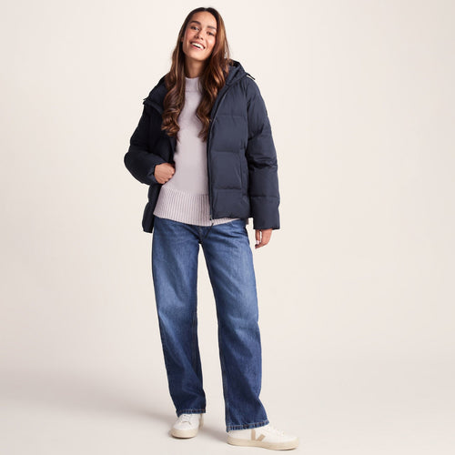 Dina Womens Shower Resistant Insulated Jacket - Dark Indigo