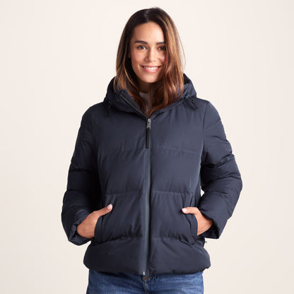 Dina Womens Shower Resistant Insulated Jacket - Dark Indigo