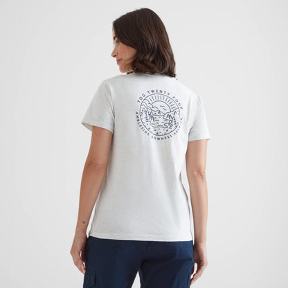 District Womens 100% Cotton Supersoft T-Shirt - Ice Grey Marl