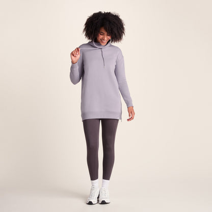 Drakeford Womens Supersoft Longline Sweat - Lavender Grey
