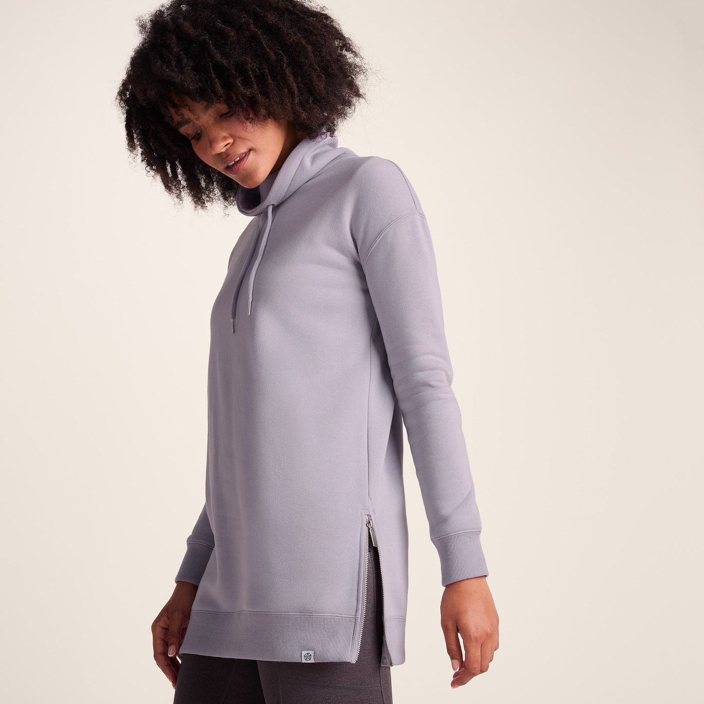 Drakeford Womens Supersoft Longline Sweat - Lavender Grey