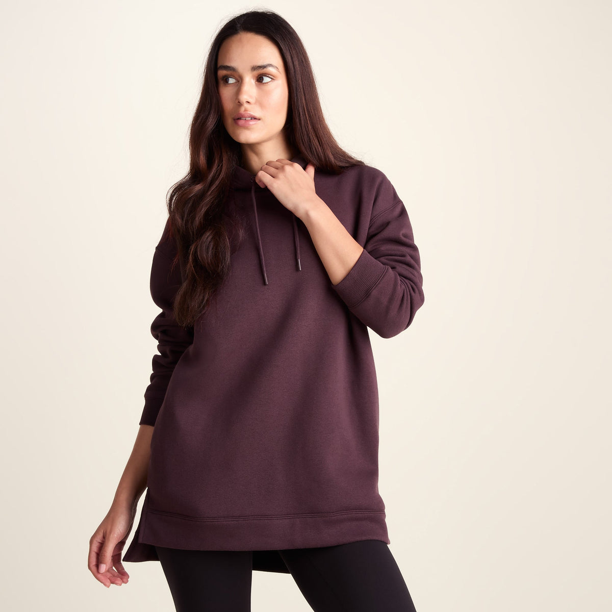 Drakeford Womens Supersoft Longline Sweat - Huckleberry