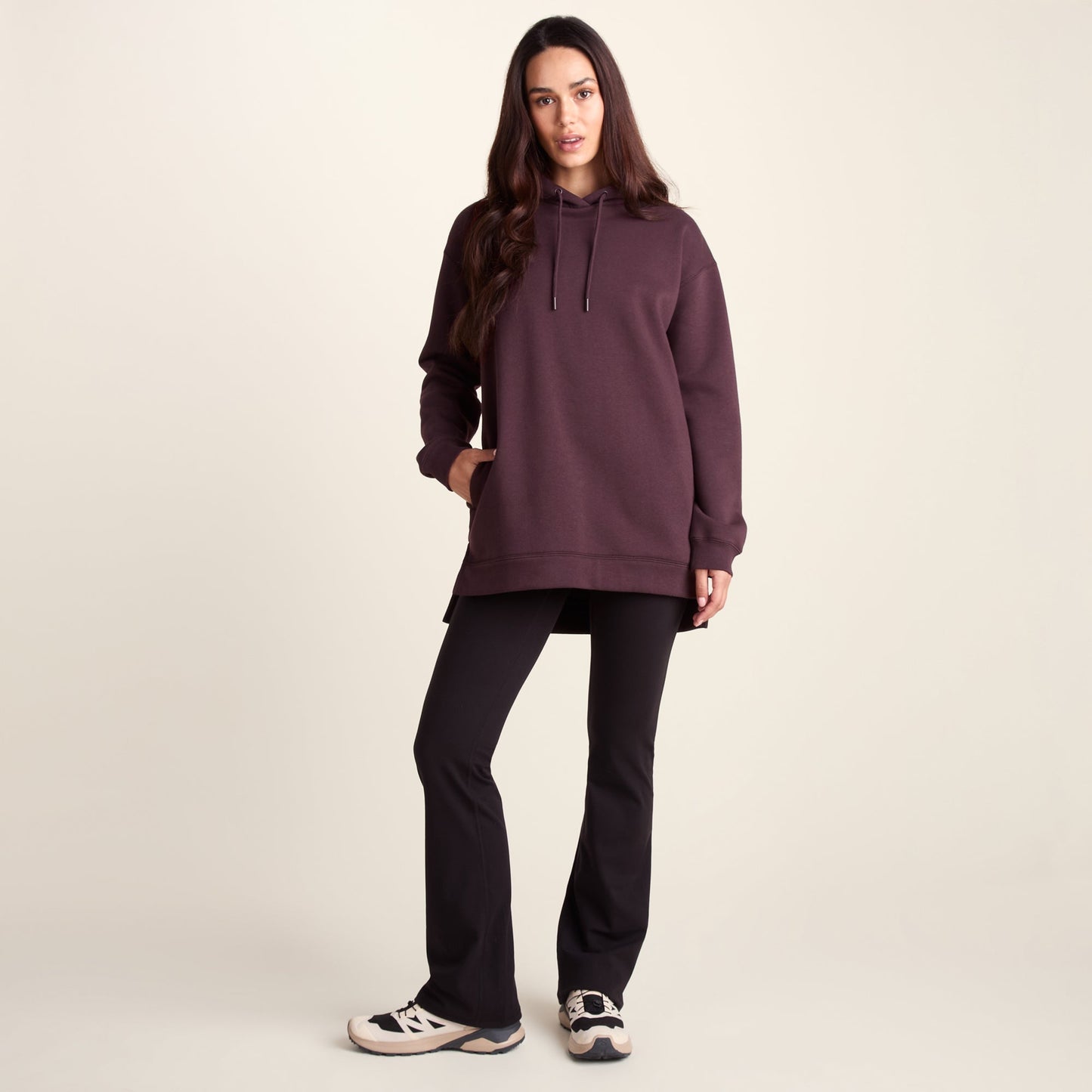 Drakeford Womens Supersoft Longline Sweat - Huckleberry