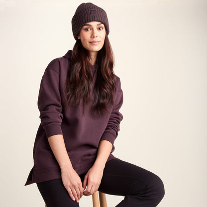 Drakeford Womens Supersoft Longline Sweat - Huckleberry