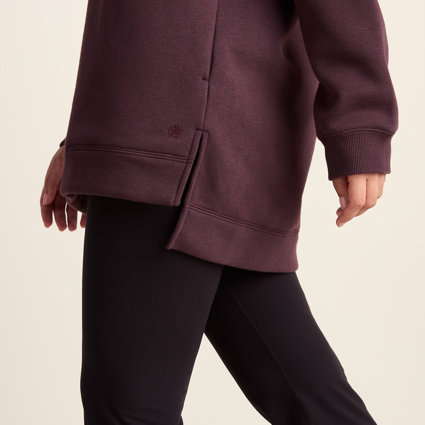 Drakeford Womens Supersoft Longline Sweat - Huckleberry
