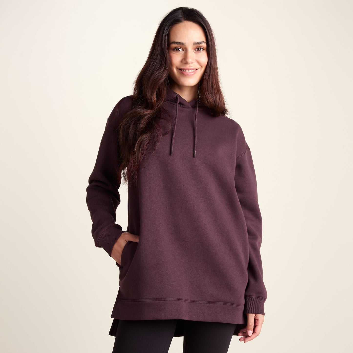Drakeford Womens Supersoft Longline Sweat - Huckleberry