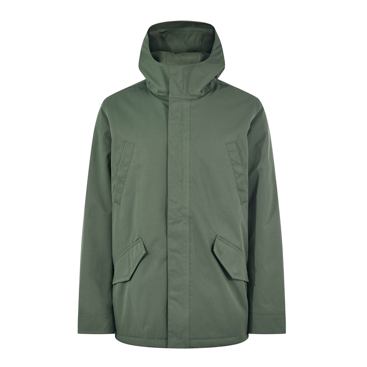 Dunnigan Mens Lightweight Padded Waterproof Parka - Forage Green