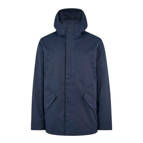 Dunnigan Mens Lightweight Padded Waterproof Parka - Deepest Blue