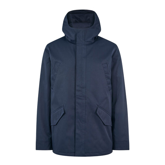 Dunnigan Mens Lightweight Padded Waterproof Parka - Deepest Blue