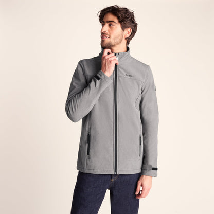 Feizor Mens Shower Resistant Softshell Jacket - Dark Grey Marl
