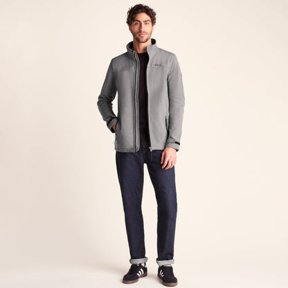 Feizor Mens Shower Resistant Softshell Jacket - Dark Grey Marl