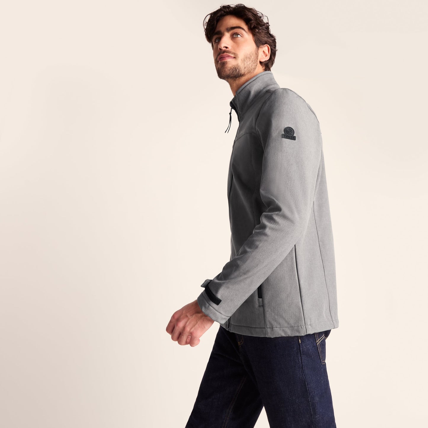 Feizor Mens Shower Resistant Softshell Jacket - Dark Grey Marl
