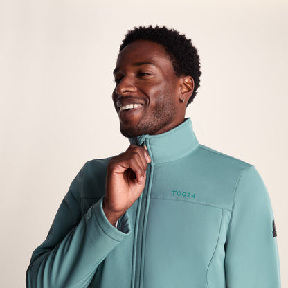 Feizor Mens Shower Resistant Softshell Jacket - Hydro Blue