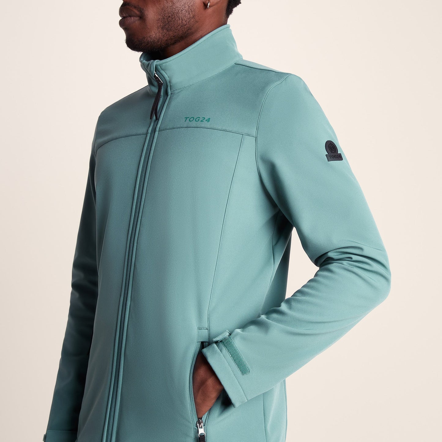 Feizor Mens Shower Resistant Softshell Jacket - Hydro Blue