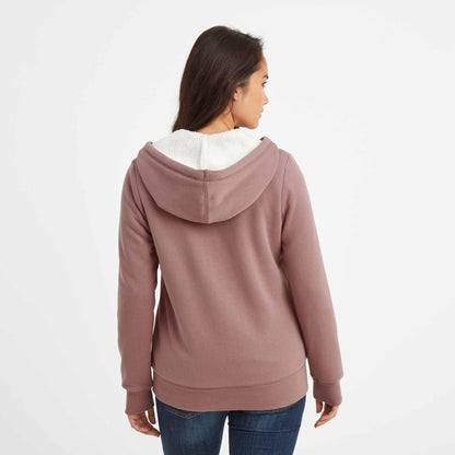 Finch Womens Supersoft Sherpa Fleece Lined Hoody - Faded Pink