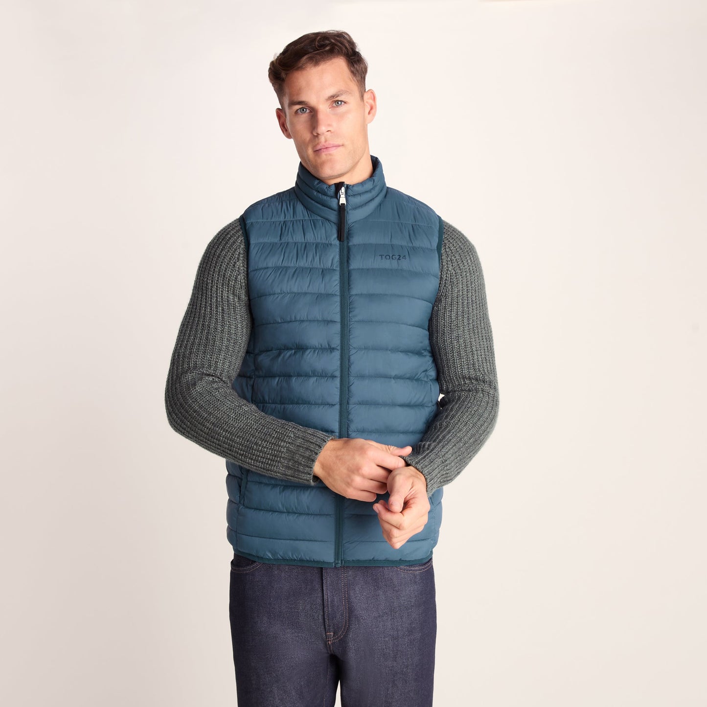 Gibson Mens Insulated Padded Gilet - Lagoon Blue