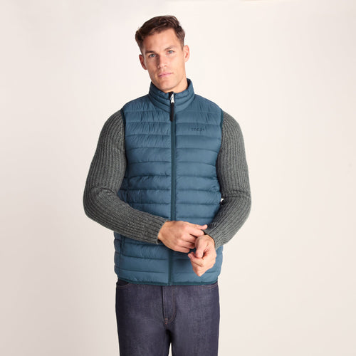 Gibson Mens Insulated Padded Gilet - Lagoon Blue