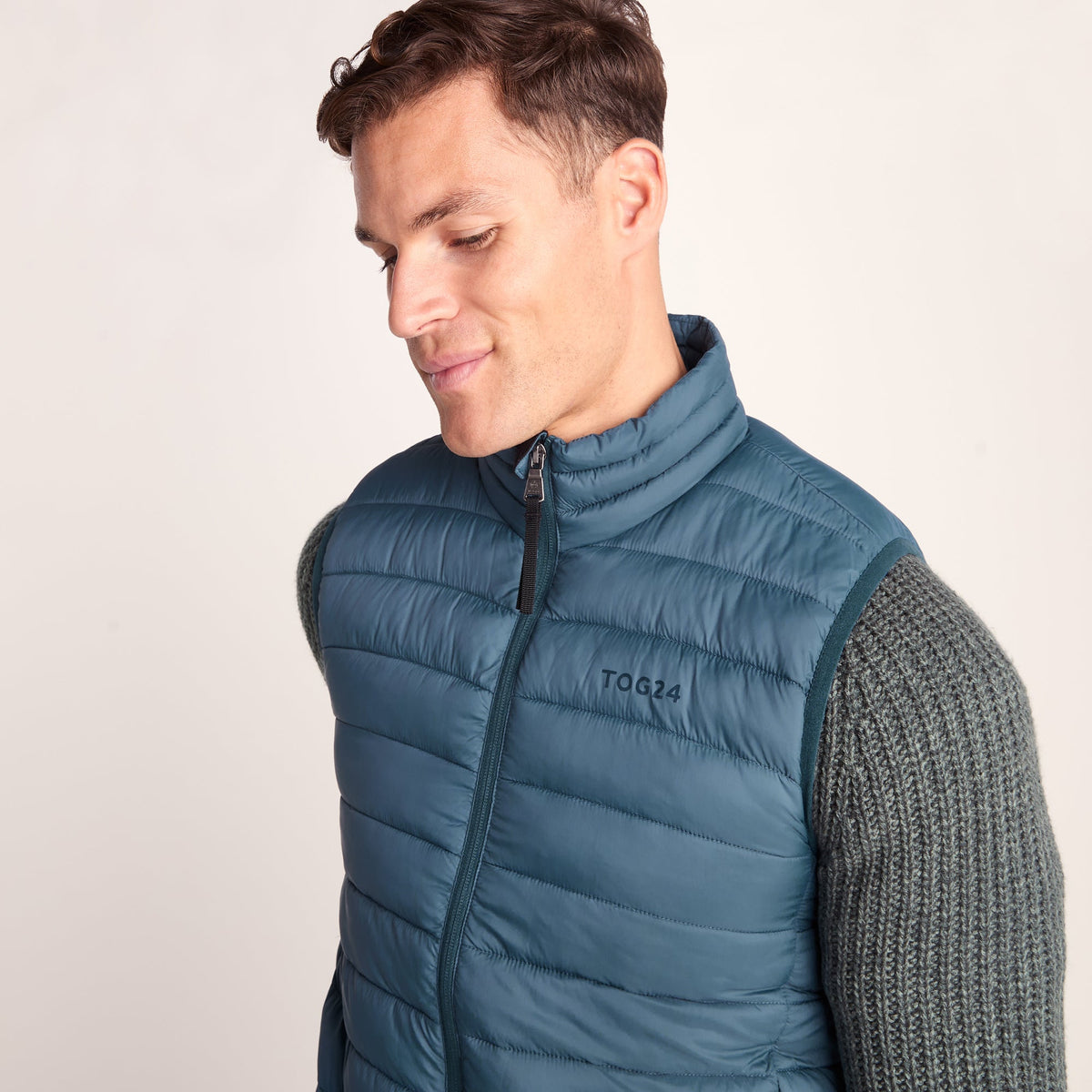Gibson Mens Insulated Padded Gilet - Lagoon Blue
