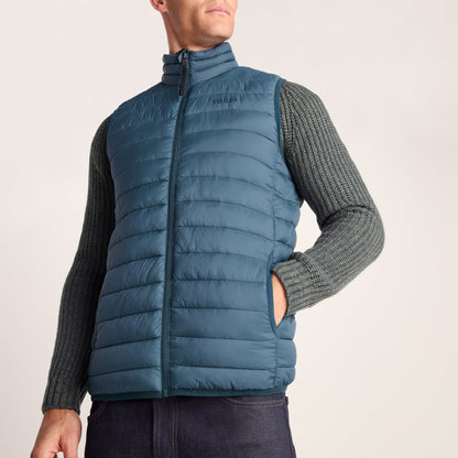 Gibson Mens Insulated Padded Gilet - Lagoon Blue
