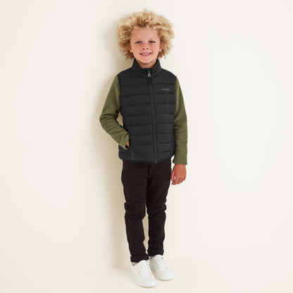 Gibson Kids Insulated Padded Gilet - Black