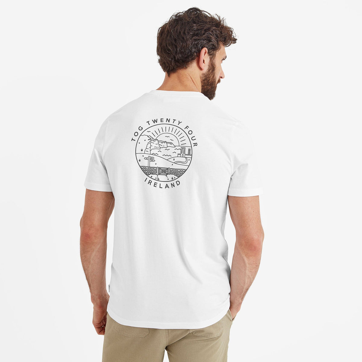 Ireland Mens 100% Cotton T-Shirt - Optic White