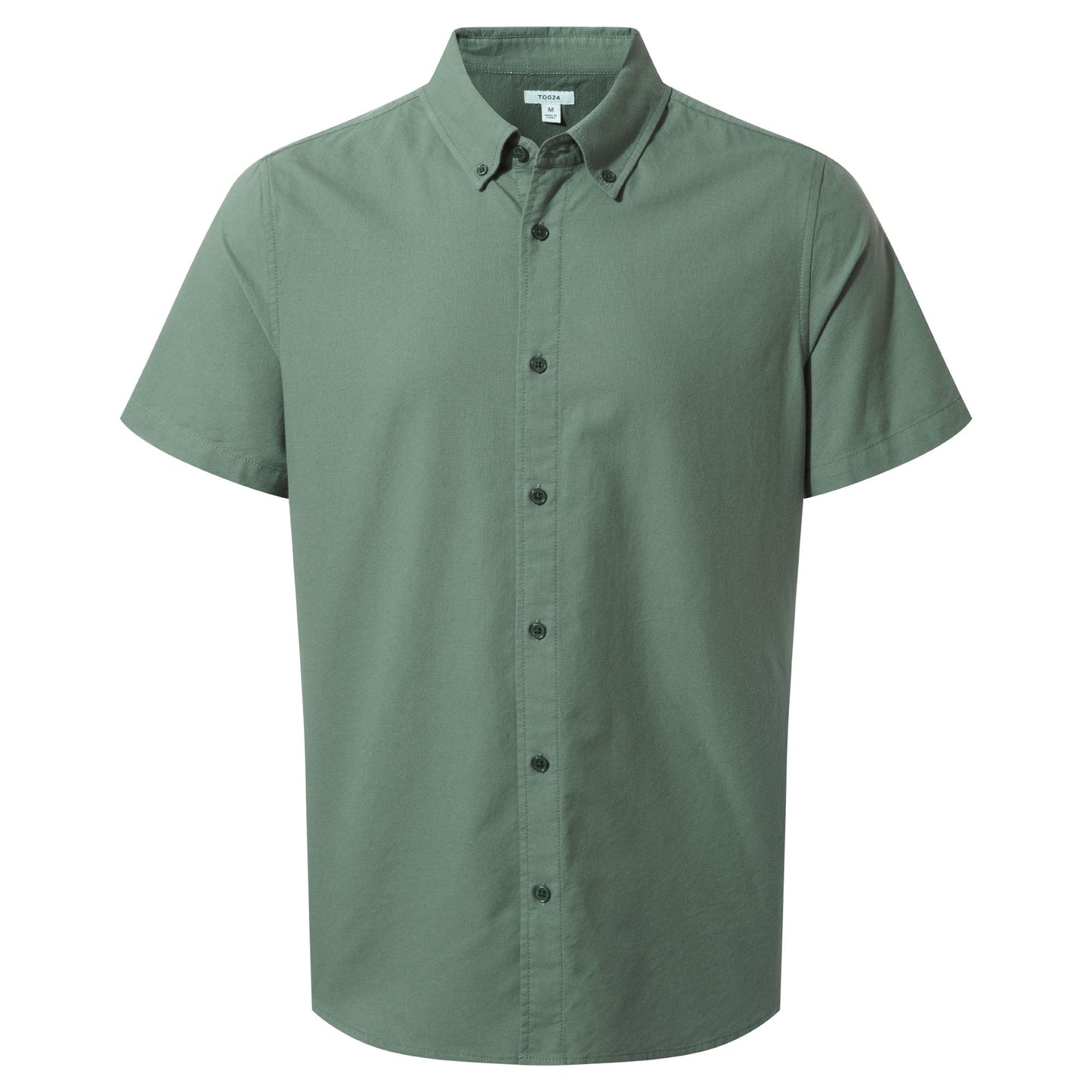 Jayden Mens 100% Cotton Short Sleeve Shirt - Light Forest