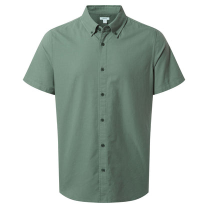 Jayden Mens 100% Cotton Short Sleeve Shirt - Light Forest