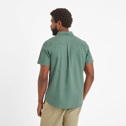 Jayden Mens 100% Cotton Short Sleeve Shirt - Light Forest