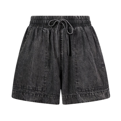 Jessica Womens Tencel Lyocel Shorts - Washed Black