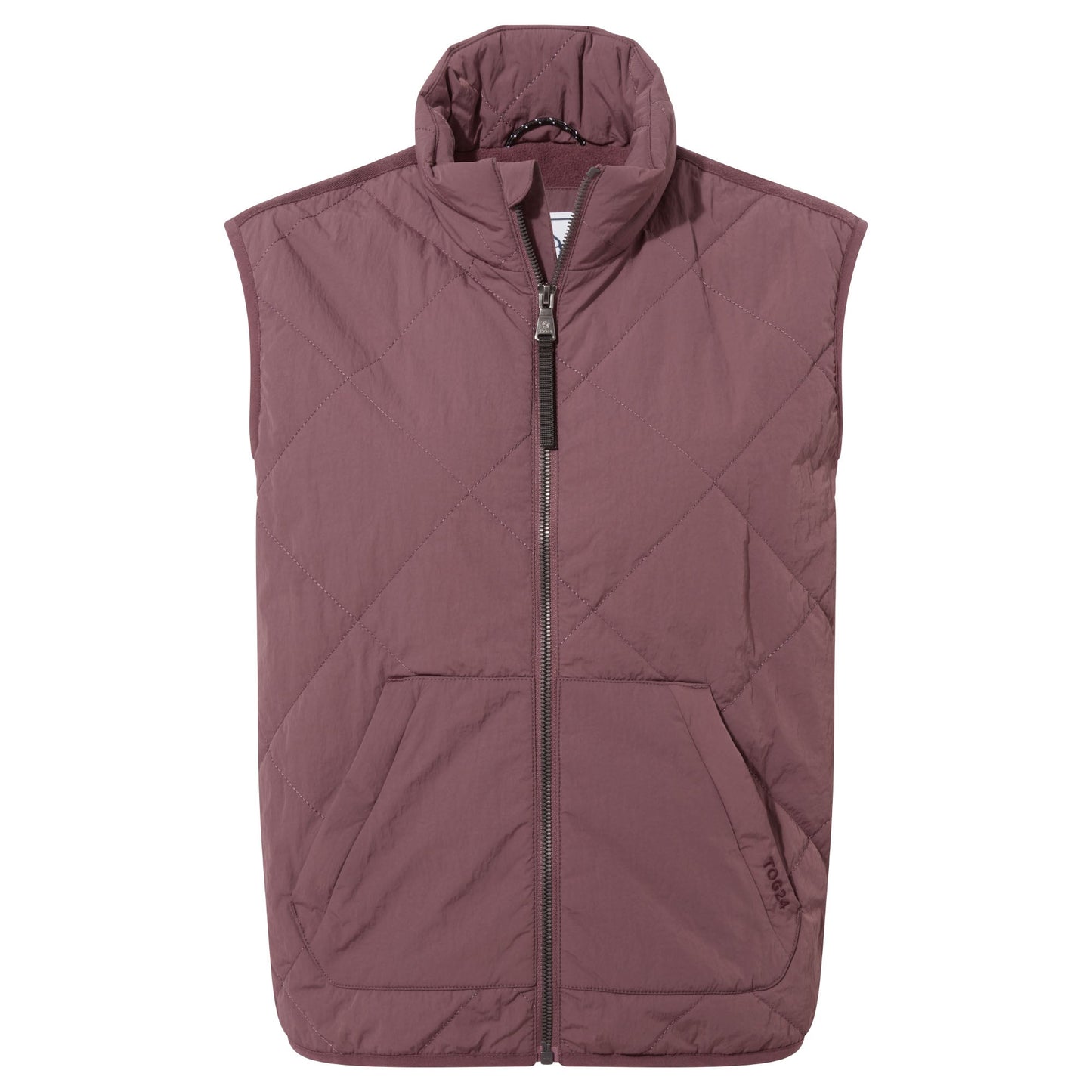 Juni Womens Relaxed Fit Shower Resistant Insulated Gilet - Dark Mauve