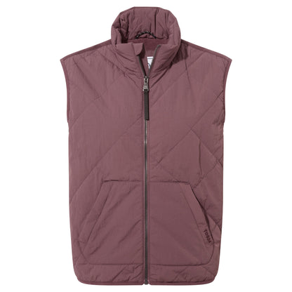 Juni Womens Relaxed Fit Shower Resistant Insulated Gilet - Dark Mauve