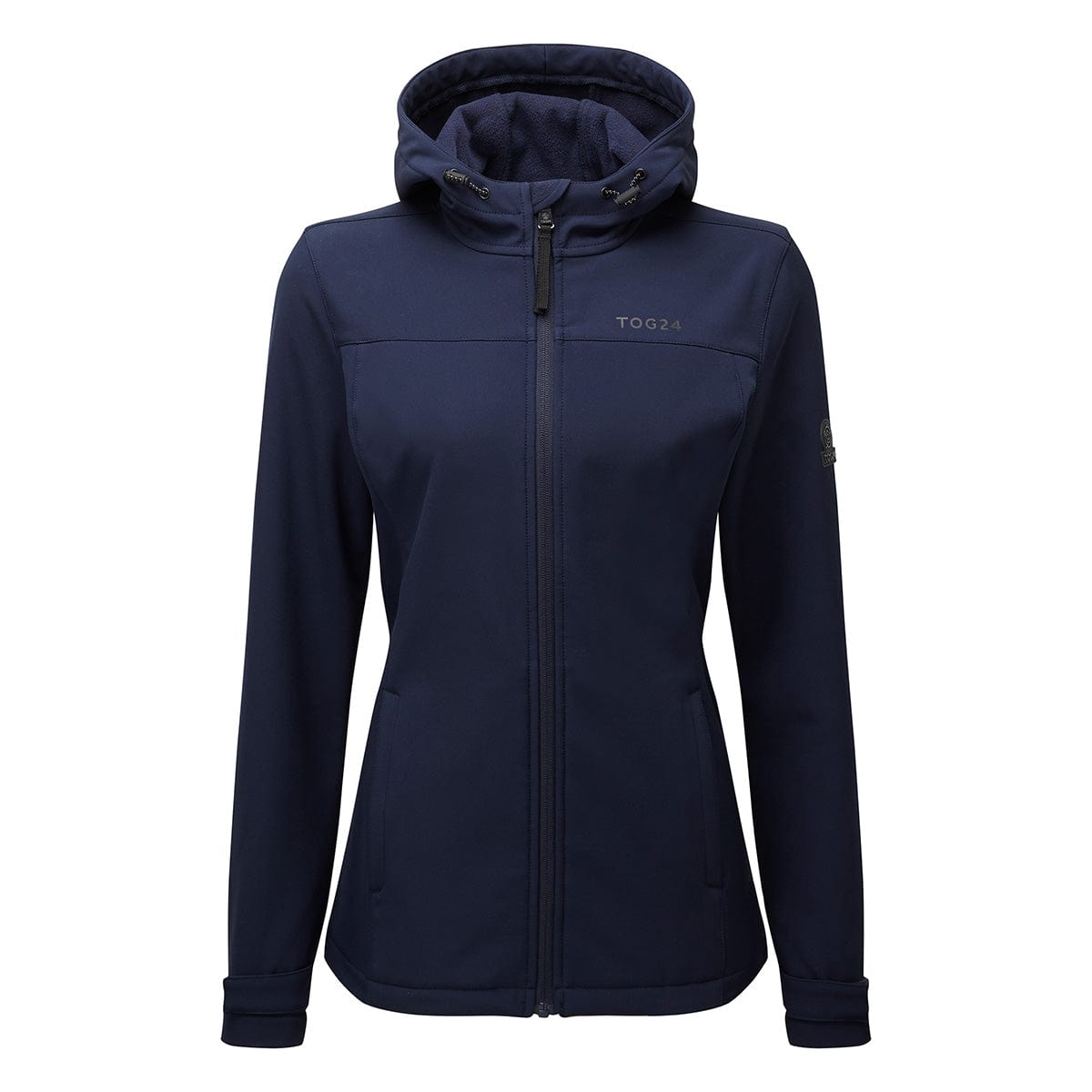 Keld Womens Shower Resistant Hooded Softshell Jacket - Navy