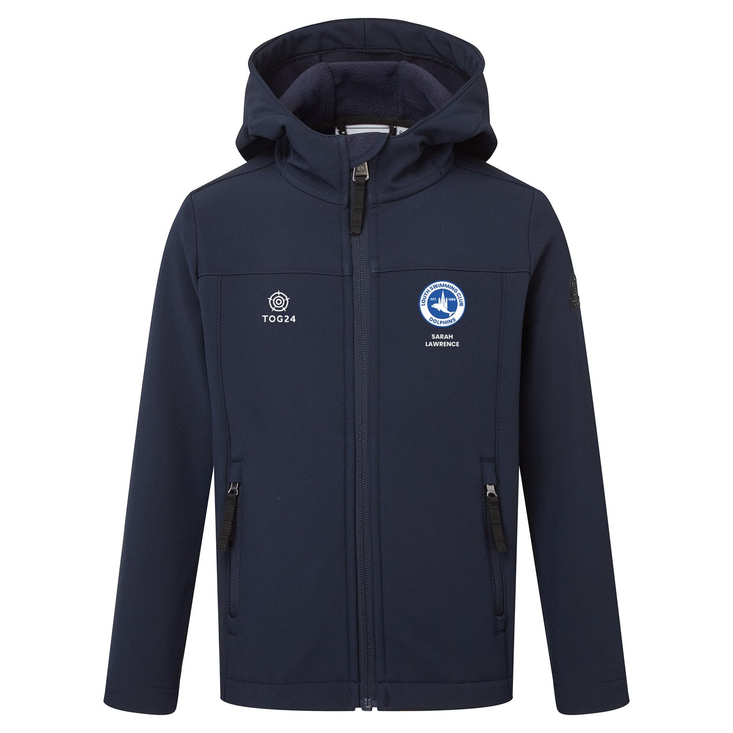 Louth Dolphins Kids - Koroma Softshell Hooded Jacket Navy