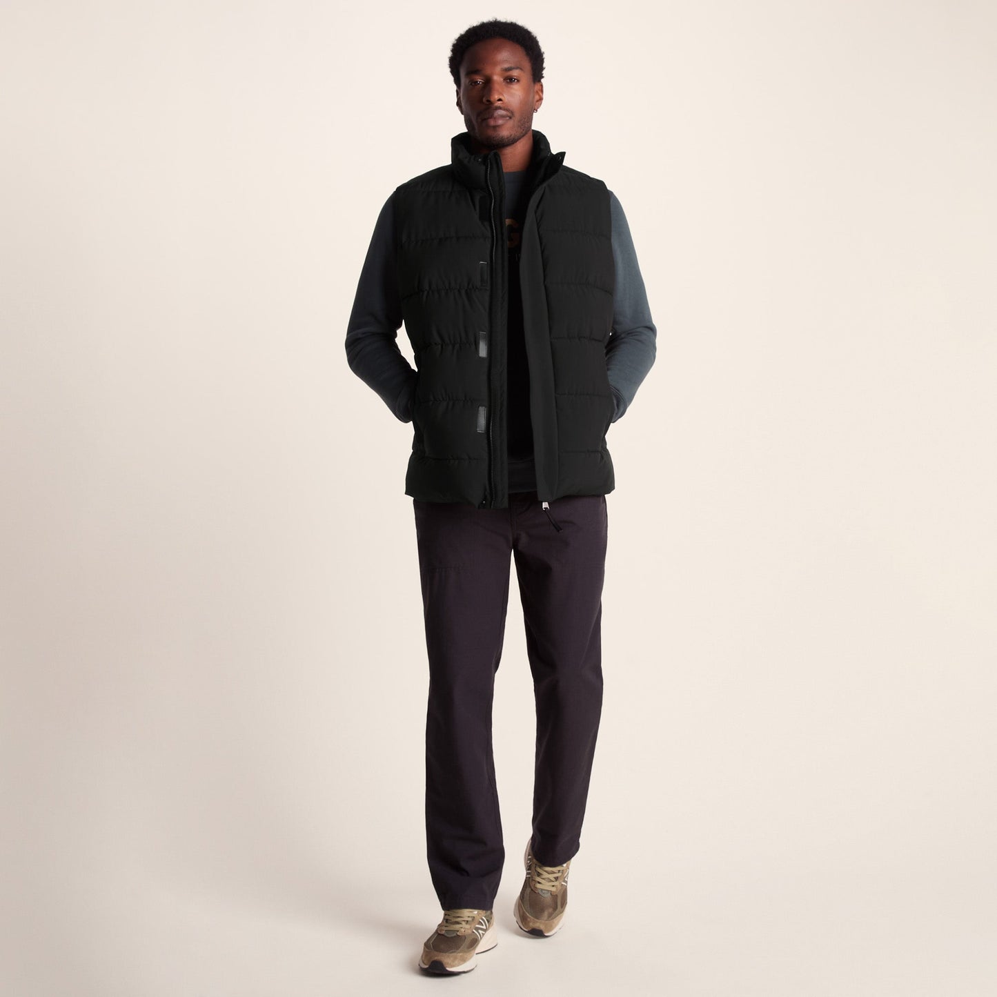 Leighton Mens Shower Resistant Insulated Gilet - Black