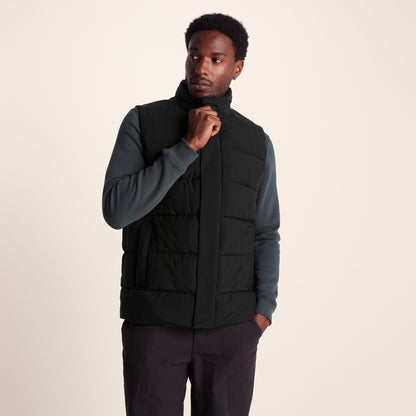 Leighton Mens Shower Resistant Insulated Gilet - Black