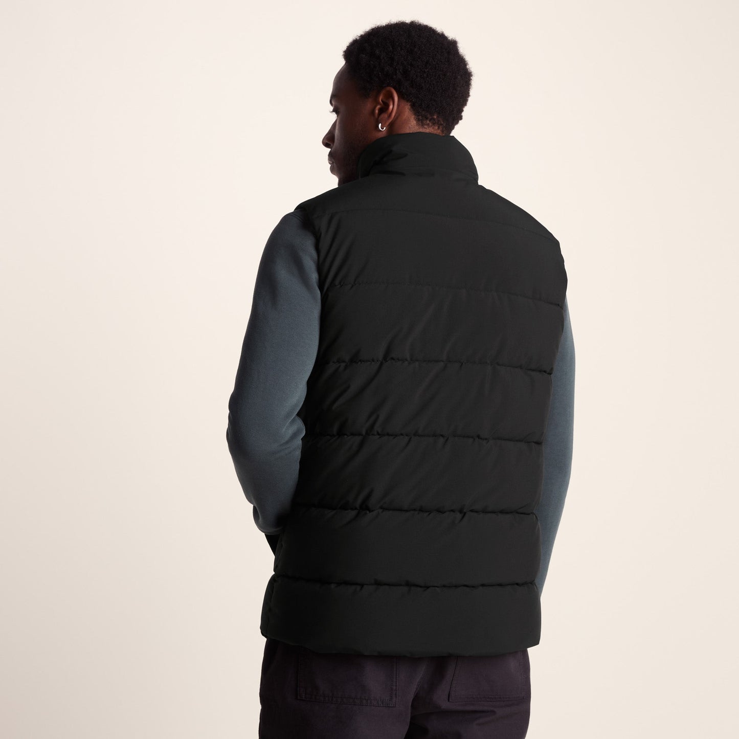 Leighton Mens Shower Resistant Insulated Gilet - Black