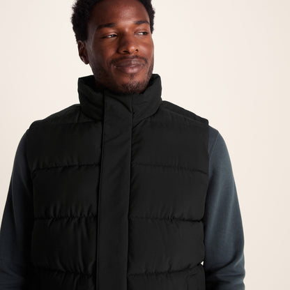 Leighton Mens Shower Resistant Insulated Gilet - Black