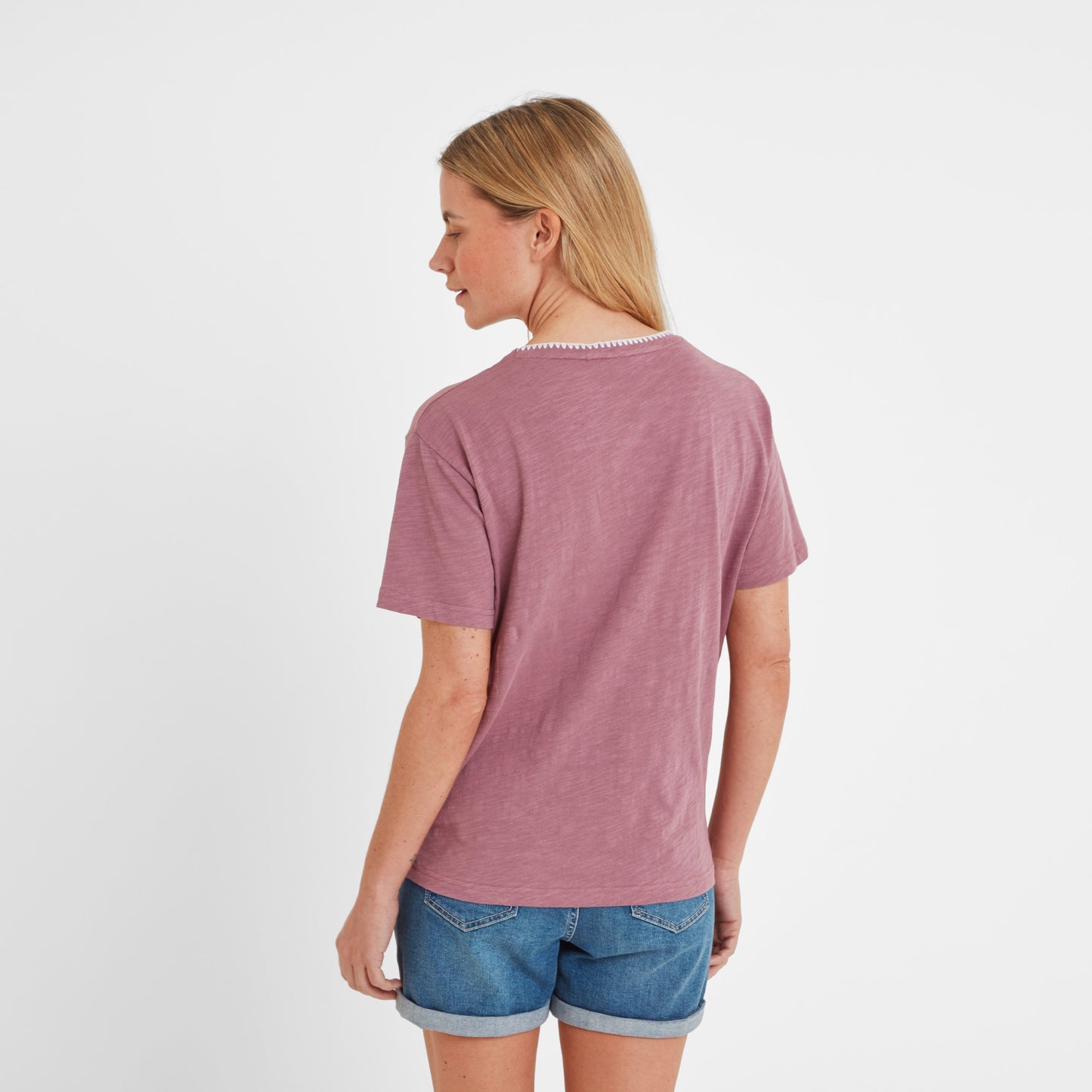 Liana Womens 100% Cotton Supersoft T-Shirt - Mauve