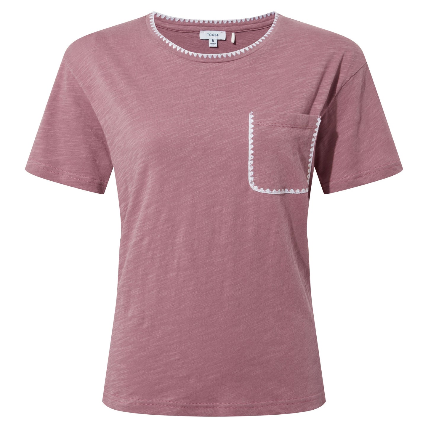 Liana Womens 100% Cotton Supersoft T-Shirt - Mauve