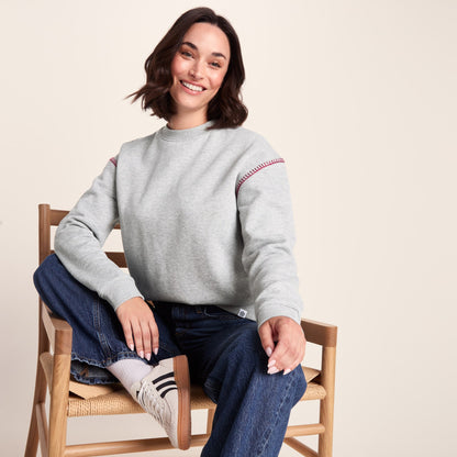 Lillia Womens Supersoft Sweat - Light Grey Marl