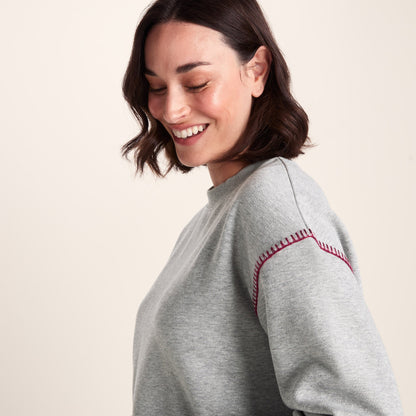Lillia Womens Supersoft Sweat - Light Grey Marl
