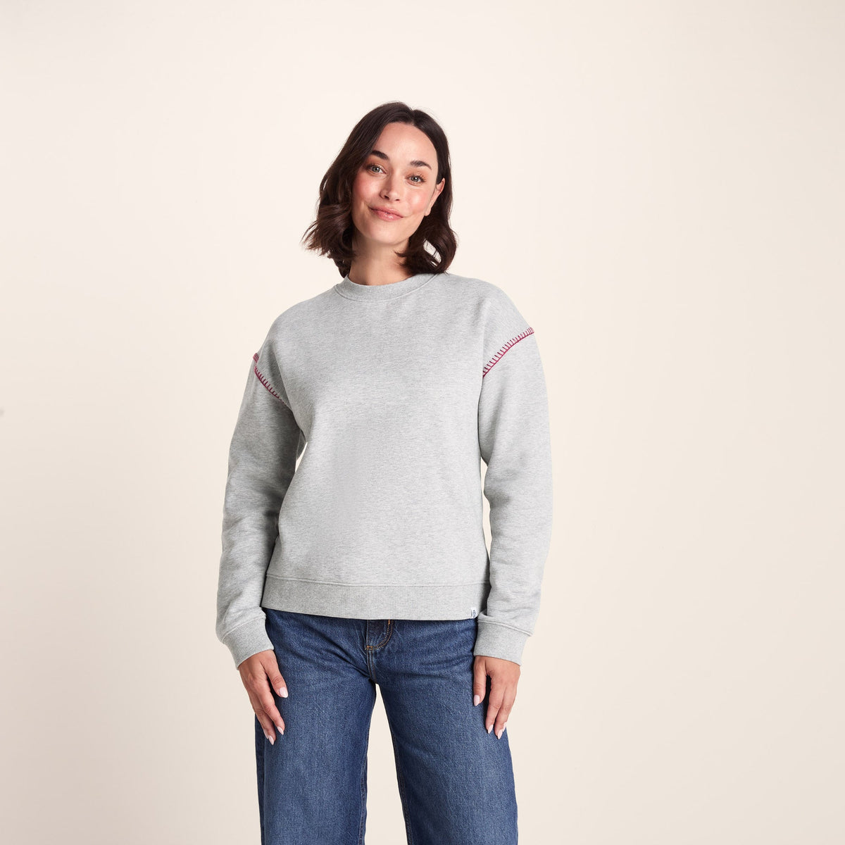 Lillia Womens Supersoft Sweat - Light Grey Marl