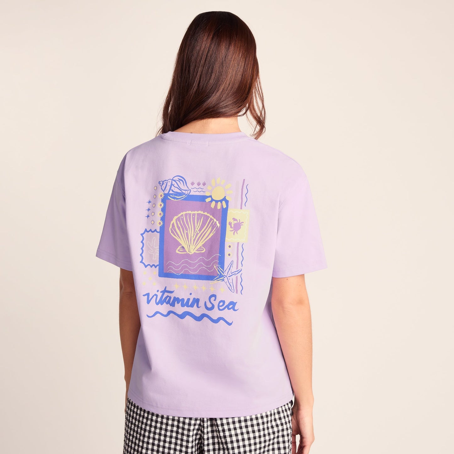 Lupin Womens Relaxed Fit Supersoft Emmy Lupin T-Shirt -  Lilac Blossom
