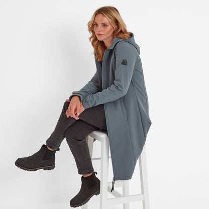 Marina Womens Long Water Resistant Softshell Jacket - Graphite