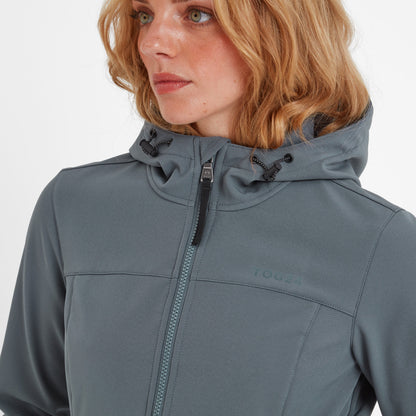 Marina Womens Long Water Resistant Softshell Jacket - Graphite