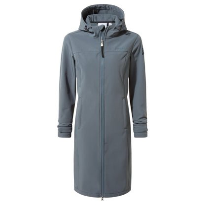 Marina Womens Long Water Resistant Softshell Jacket - Graphite